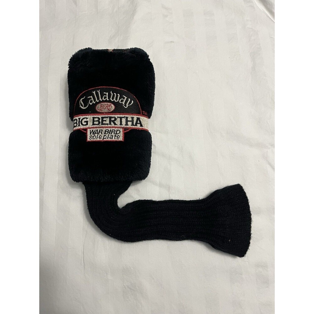 Callaway Big Bertha #1 Driver Headcover Warbird Sole Plate Vintage Plush Sock